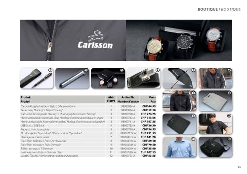 Carlsson Produktekatalog 2013/2014