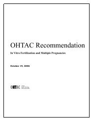 OHTAC Recommendation (PDF, 76KB) - Health Quality Ontario