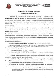 COMUNICADO DRHU NÂº. 008/2010 (Reagendamento - DPME) - SAP