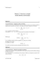 SÃ©ance 2 : Exercices corrigÃ©s FONCTIONS CONVEXES