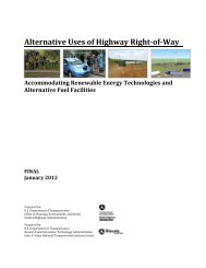 Alternative Uses of Highway Right-of-Way : Accommodating ...