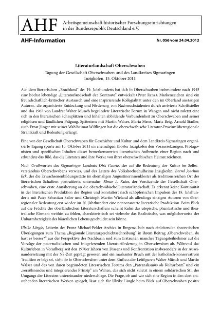 AHF-Information