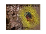 AliRoot Framwork Usage - National Centre for Physics