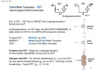 Felt-Effekt-Transistor FET