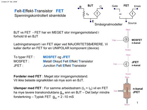 Felt-Effekt-Transistor FET