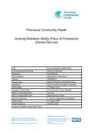 Ionising Radiation Safety for Dental Services Policy