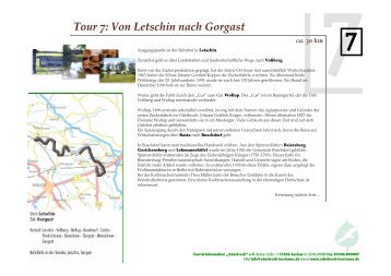 Tour 7: Von Letschin nach Gorgast - Oderbruch