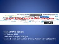 London & SE IAPT collaboration presentation Oct 12