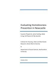 Evaluating Homelessness Prevention in Newcastle - School of the ...