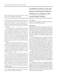 Combined Amino-Acid and Glucose Peritoneal Dialysis Solution for ...