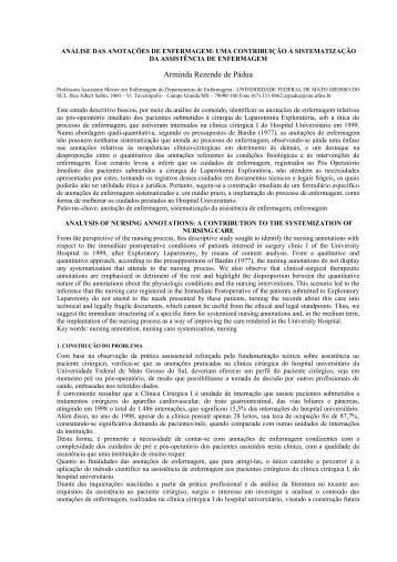 Arminda Rezende de PÃ¡dua - SciELO Proceedings