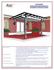 attached single header pergola assembly instructions