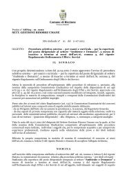 Atto Sindacale nomina commissione - Comune di Riccione