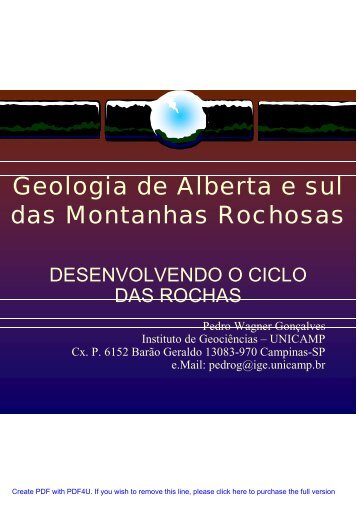 Geologia de Alberta e sul das Montanhas Rochosas - IGEO- Unicamp