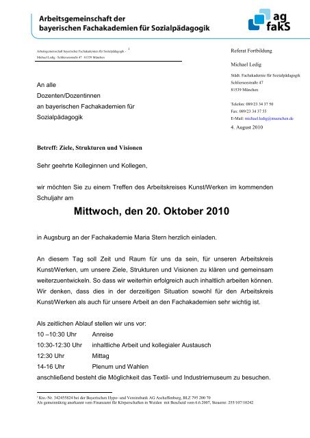 Einladung Fortbildung 20.10.2010 - Arbeitsgemeinschaft ...