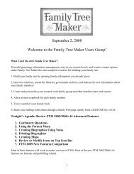 Family Tree Maker Users Group