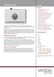 VESDA VLF 250 Data Sheet - Xtralis