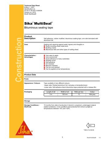 Sika MultiSeal - Sika Indonesia