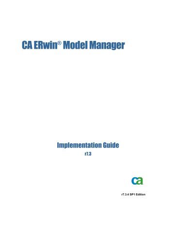 CA ERwin Model Manager Implementation Guide