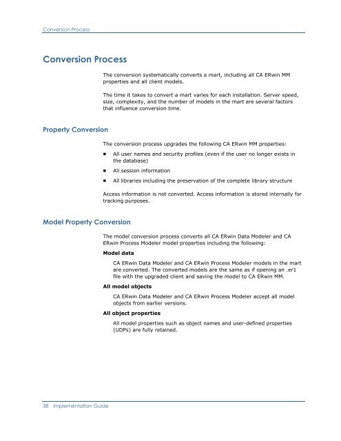 CA ERwin Model Manager Implementation Guide