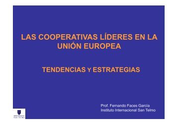 Las cooperativas líderes en la UE. Tendencias y Estrategias