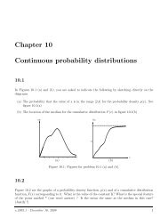 Chapter 10 Continuous probability distributions - Ugrad.math.ubc.ca