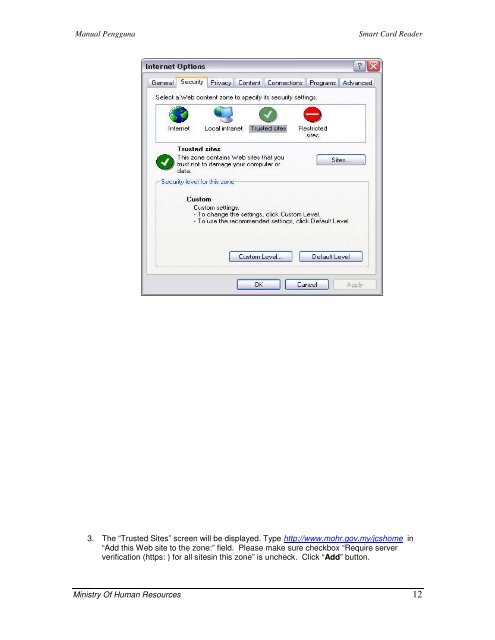 SMART CARD READER INSTALLATION STEPS