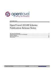 OpenTravel 2010A Release Notes - tud.ttu.ee