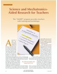 Science and mechatronics-aided research for teachers - IEEE Xplore