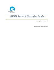 DIIMS Records Classifier Guide - Department of Public Works and ...