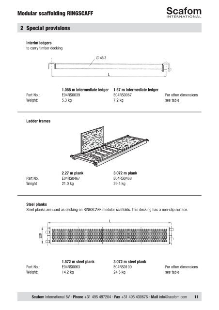 RINGSCAFF MODULAR SCAFFOLDING - Scafom