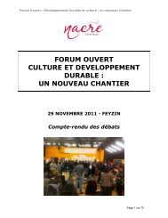 Rapport du Forum Ouvert4 - La NACRe