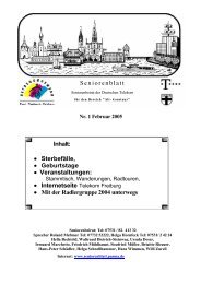 Seniorenblatt 1/2005 - Telekom-Senioren Konstanz