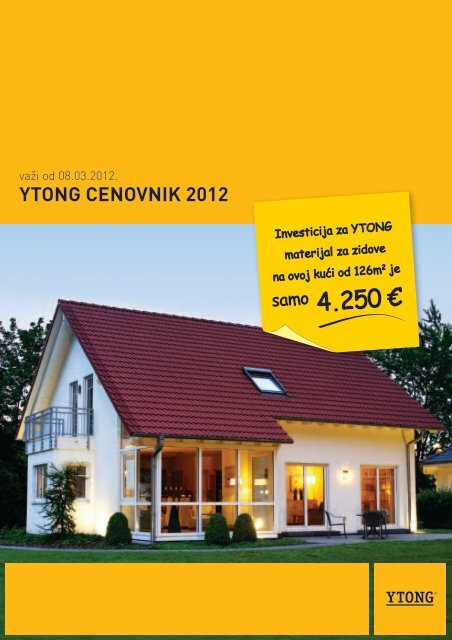 YTONG CENOVNIK 2012