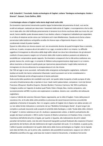 [PDF] Cagliari, citt romana di Karales - Sardegna Cultura
