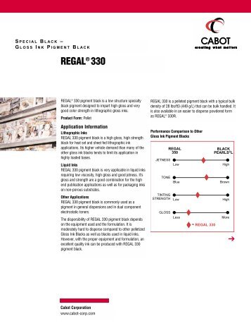 REGAL® 330 - Cabot Corporation