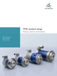 TPM+ product range Rotary Servo Actuators - WITTENSTEIN alpha