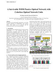 A Survivable WDM Passive Optical Network with Colorless Optical ...