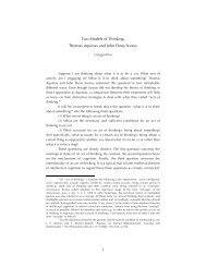 Two Models of Thinking - Fordham University Faculty