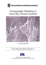 Oceanographic Modelling of Jurien Bay, Western Australia