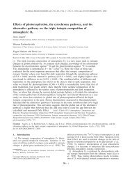 Effects of photorespiration, the cytochrome pathway, and the ...