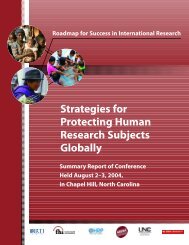 Strategies for Protecting Human Research ... - RTI International