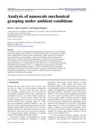 Analysis of nanoscale mechanical grasping under ambient conditions