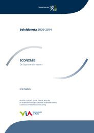 Beleidsnota Economie - Vlaanderen.be