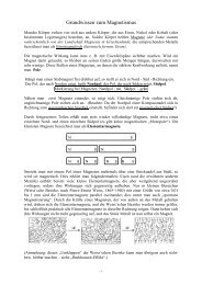 Grundwissen zum Magnetismus - Feuerbachers-matheseite.de