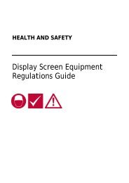 Display Screen Equipment (DSE) Regulations Guide - Edinburgh ...