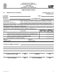 Fire Instructor Ii Practical Examples Fire Officer 2 Skill Sheets