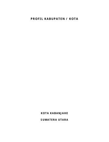 Kota Kabanjahe - Ditjen Cipta Karya