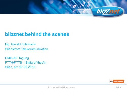 blizznet behind the scenes - FEEI