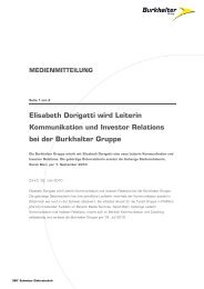 Elisabeth Dorigatti wird Leiterin Kommunikation und ... - Burkhalter.ch